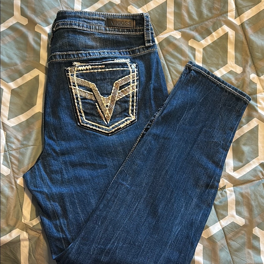 Vigoss Women's Dark Blue Skinny Jeans